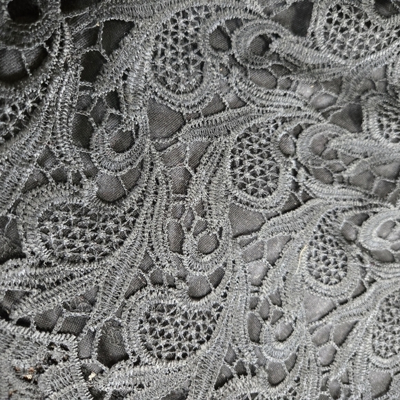 RAGA Anthropologie Black Lace Mini Shorts S/M NWT Boho Festival Beach - Picture 3 of 7